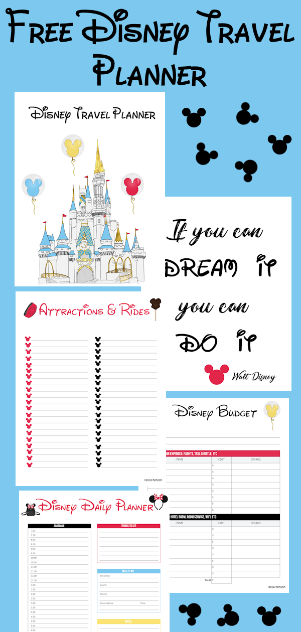 Disney Travel Planner This Ole Mom