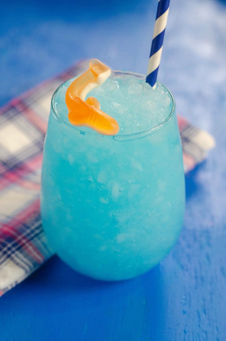 Blue Curacao Shark Drink - This Ole Mom