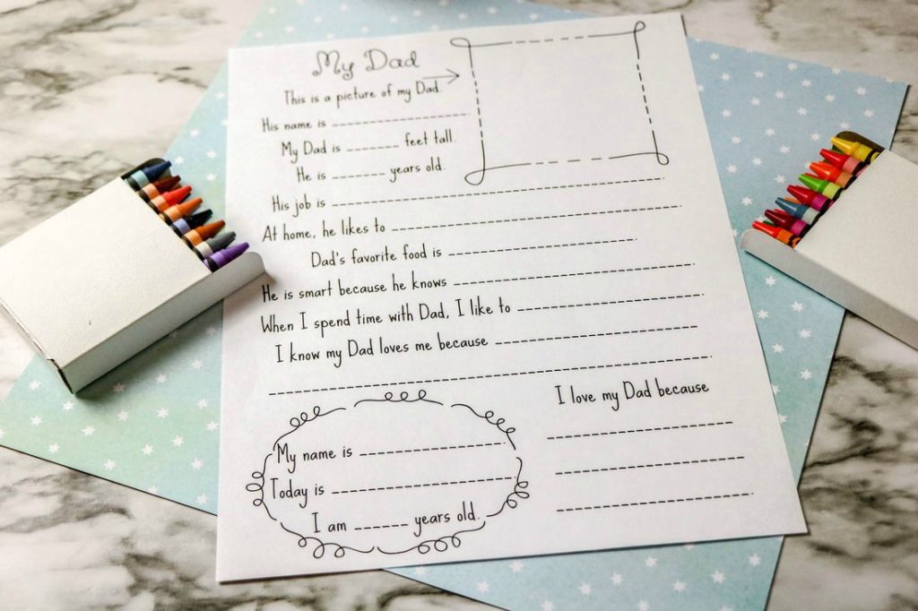 Father s Day Kids Interview Printable This Ole Mom