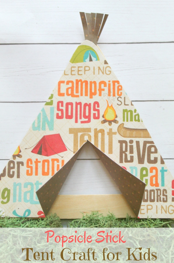 Popsicle Stick Tent Craft - This Ole Mom