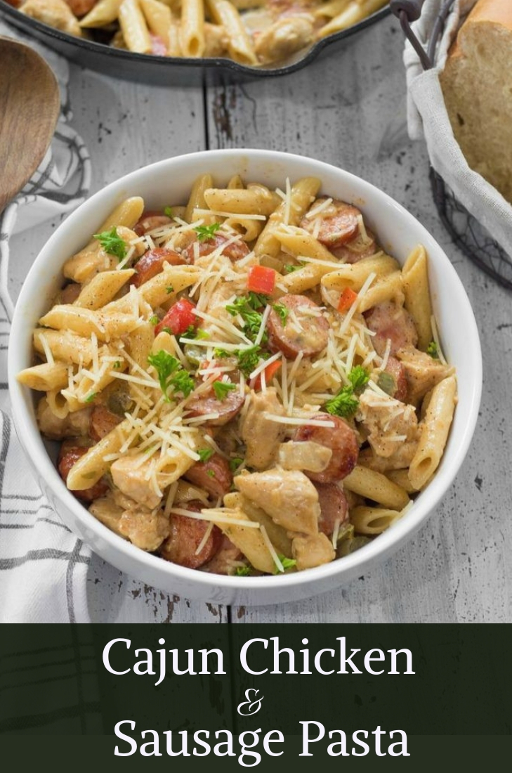 Cajun Chicken and Sausage Pasta - This Ole Mom