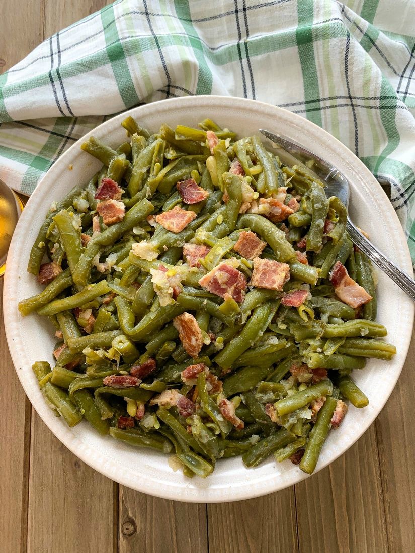 Southern Style Green Beans - This Ole Mom