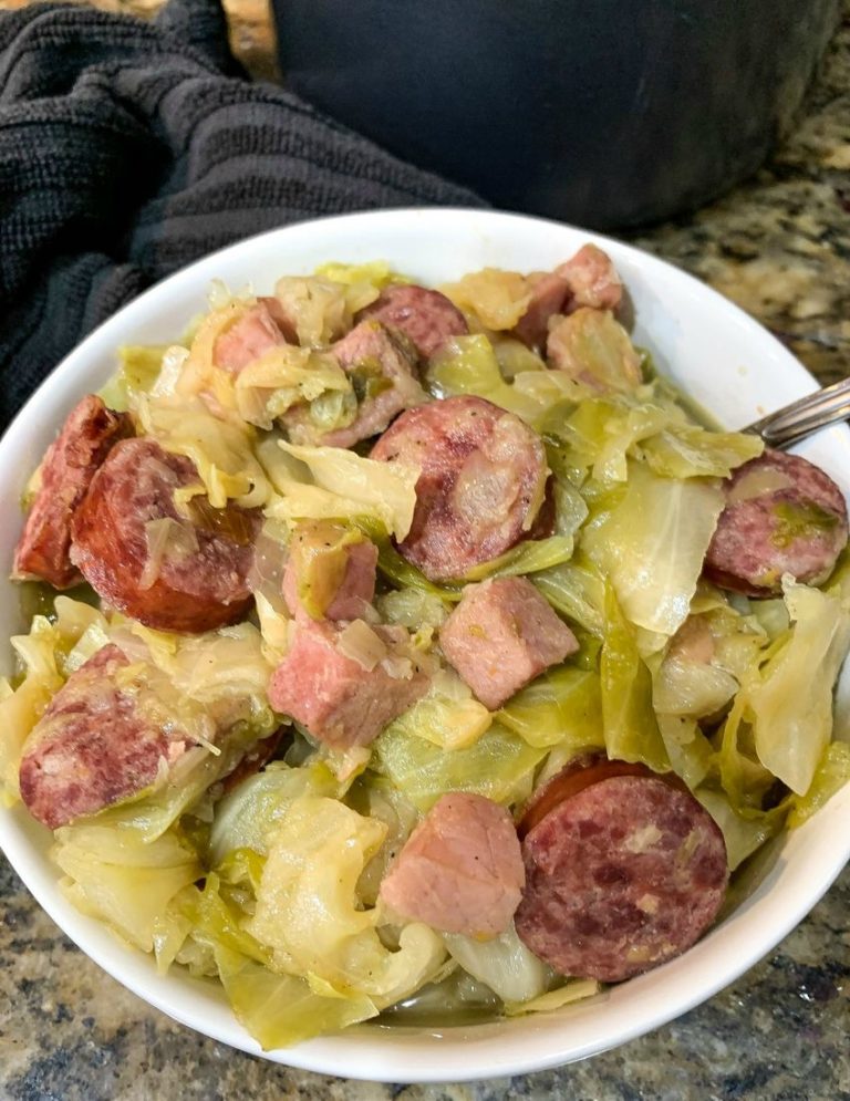 Southern Fried Cabbage With Sausage - This Ole Mom