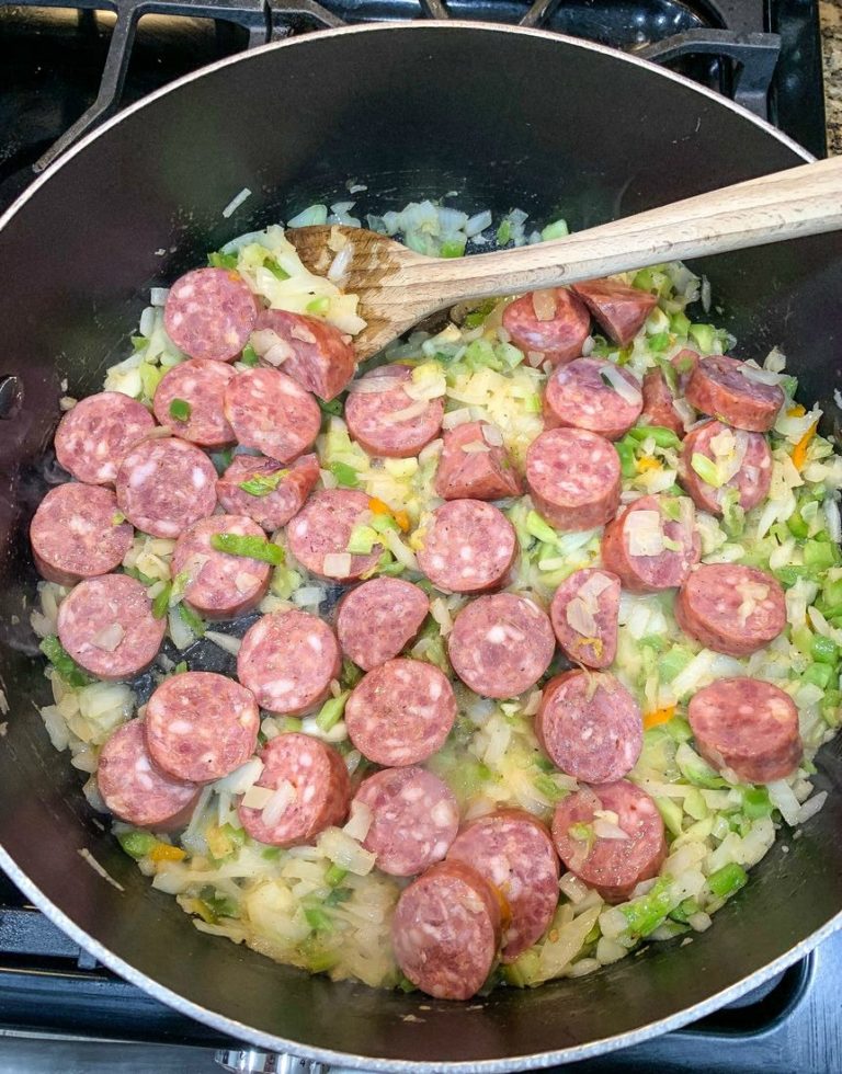 Southern Fried Cabbage With Sausage - This Ole Mom