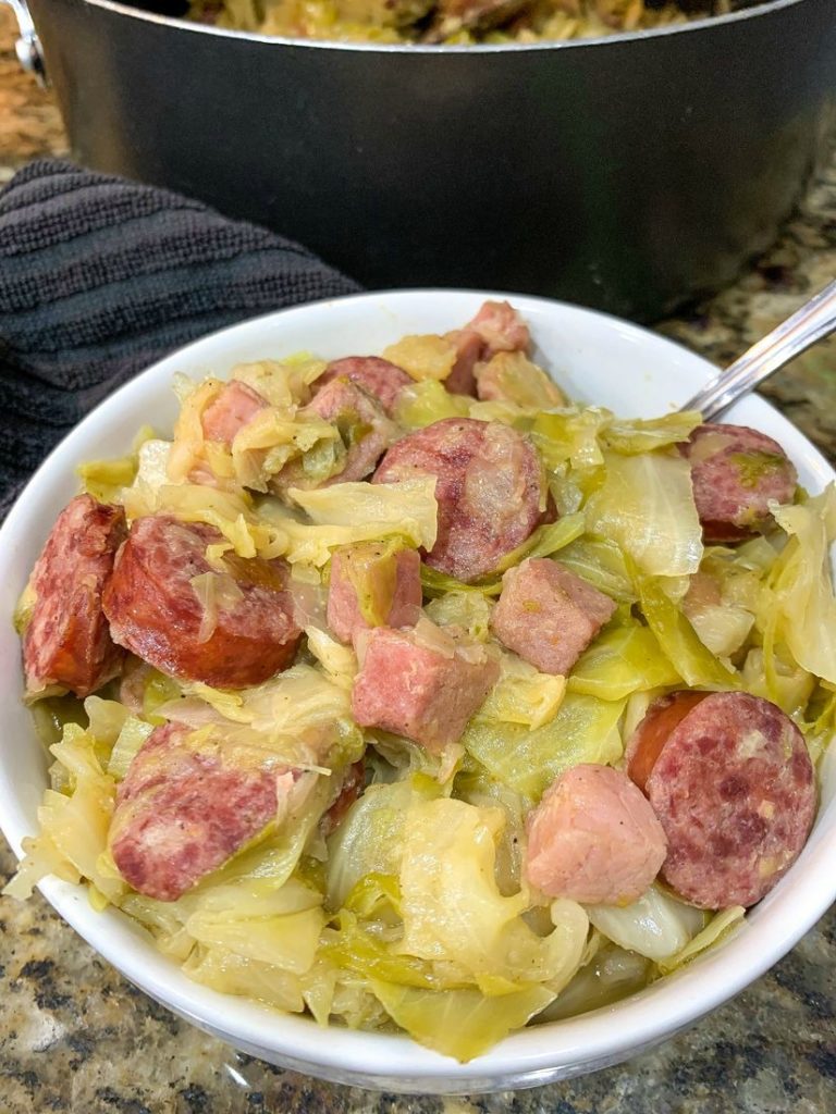 Southern Fried Cabbage With Sausage - This Ole Mom