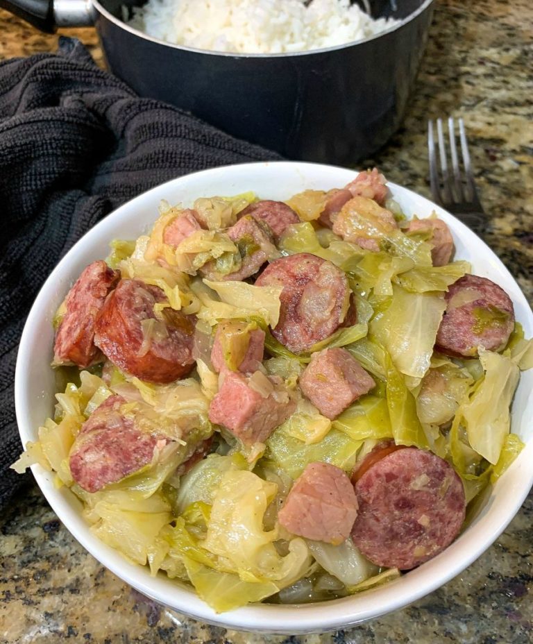 Southern Fried Cabbage With Sausage This Ole Mom 6769