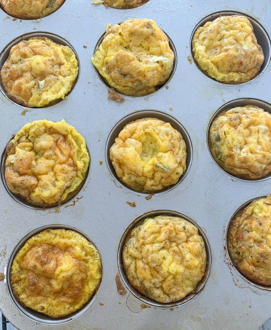 Crawfish Omelette Egg Cups - This Ole Mom